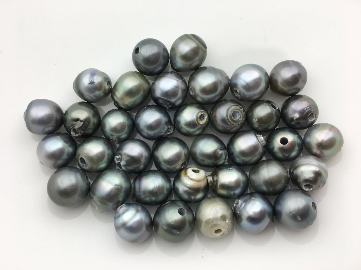 11-13mm big Single Drop Gray Green Tahitian pearl Leather Cord bracelet,SELECT leather color, Pearl Leather bracelet,Le10-004