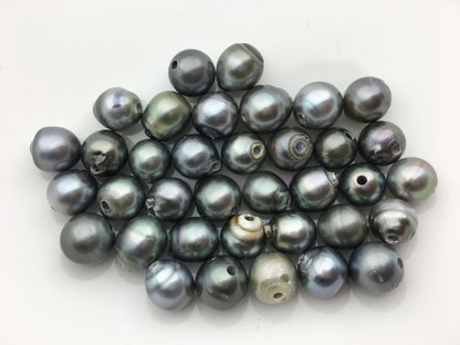11-13mm big Single Drop Gray Green Tahitian pearl Leather Cord bracelet,SELECT leather color, Pearl Leather bracelet,Le10-004