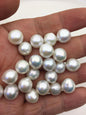 10pcs AAA 11-12mm BIG white rice freshwater pearls,no hole,LR11-3A-2