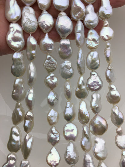 AAA 11-13mm White Long tail Drop Coin freshwater pearls,diy bead,flat round pearl bead,COIN12-3A-3-15