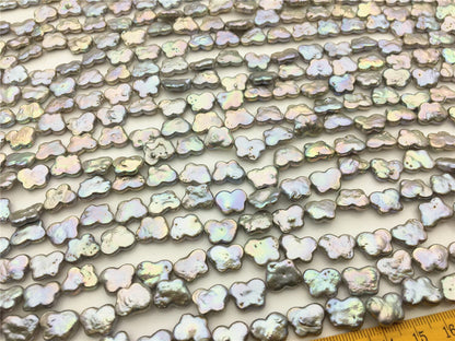 Rare!AA+ 9.5-10x12-13mm Gray Butterfly Pearl,Freshwater pearl Butterfly, for your design,Cultured Pearls Maggie Designs,ZS-17-7