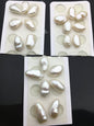 AAA 9-10mm White flower and earrings set keshi Freshwater Pearl,Fresh Water Pearl,Wedding Necklace,Mothers Day,ZS-127-62-4