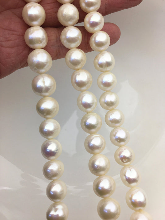 AA 11.5-13mm white near round freshwater pearls,RP12-2A-1