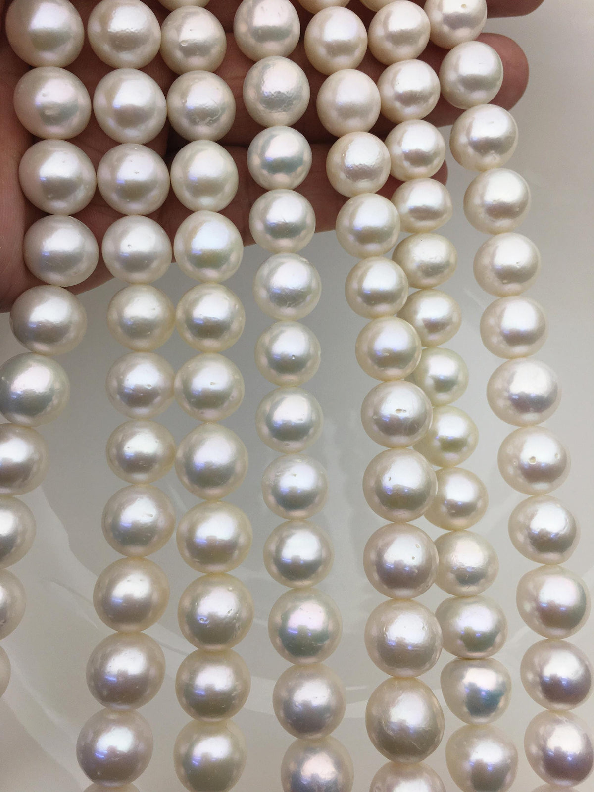 AA+ 11-13mm white round freshwater pearls,loose pearl beads,round pearl string,pearl necklace DIY jewelry material,RP11-2A-4