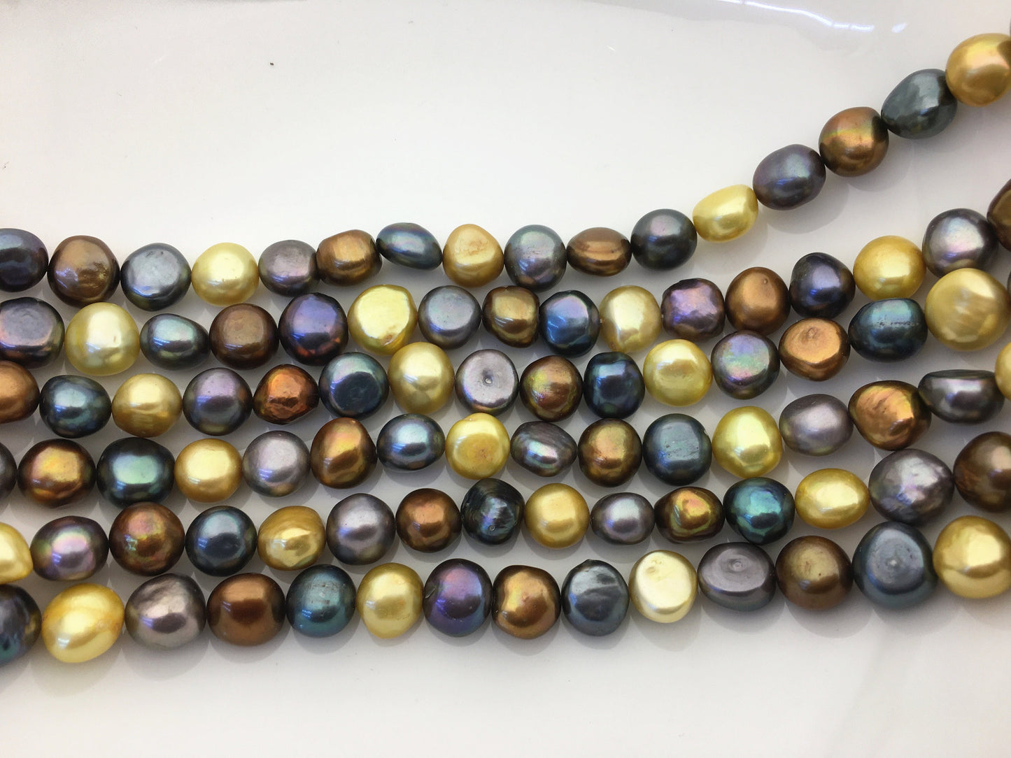 AA+ 11-12mm Misc Color Nugget pearls,full strand,gray pearl,yellow pearl,black pearl,loose pearl beads,high luster,LM11-T3