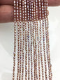 AA+ 2-2.2mm purple rice pearls,full strand,oval loose pearl beads,diy pearl,genuine pearl,Cultured pearl,diy pearl beads,LR2-2A-6