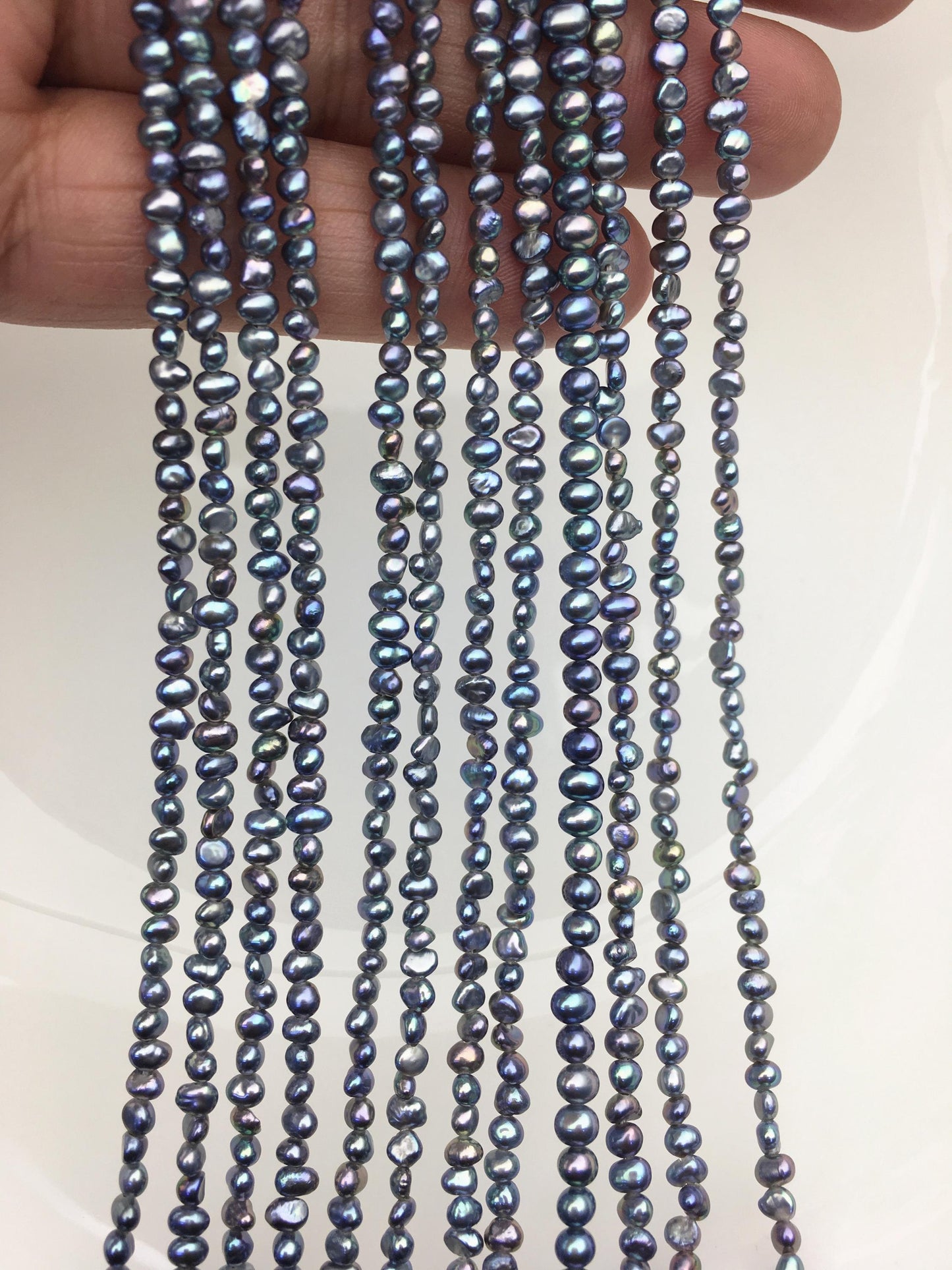 AAA 2-3mm black blue nugget seed pearls,irregular nugget freshwater pearl strand,cheap price,pearl factory china,LM2-3A-4