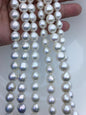 AA+ 9-11mm white side button round Edison Freshwater Pearl,ED12-2A-5-48
