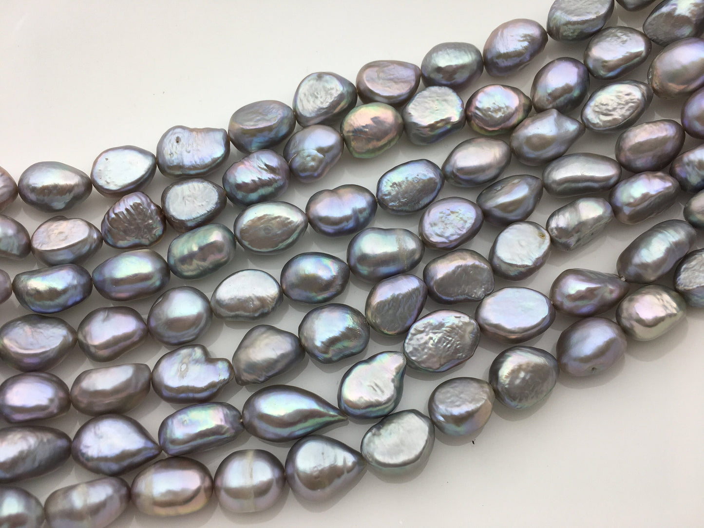 AA+ 9.2-10.2mm Deep gray nugget freshwater pearls,Cultured pearl,Irregular Beads for Pearl Necklace,LM10-T18