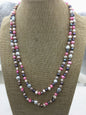48'' AAA 4-9mm misc color nugget freshwater pearl Necklace,NPN1-120