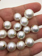 1pc AA+ 11-16mm 18k solid gold White Round Edison Pearl Pendant,NC1-015
