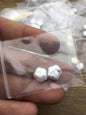 AAA 8/9/10/11mm White Plum blossom Freshwater Pearl loose Beads Pair,wholesale,ZS-103-27