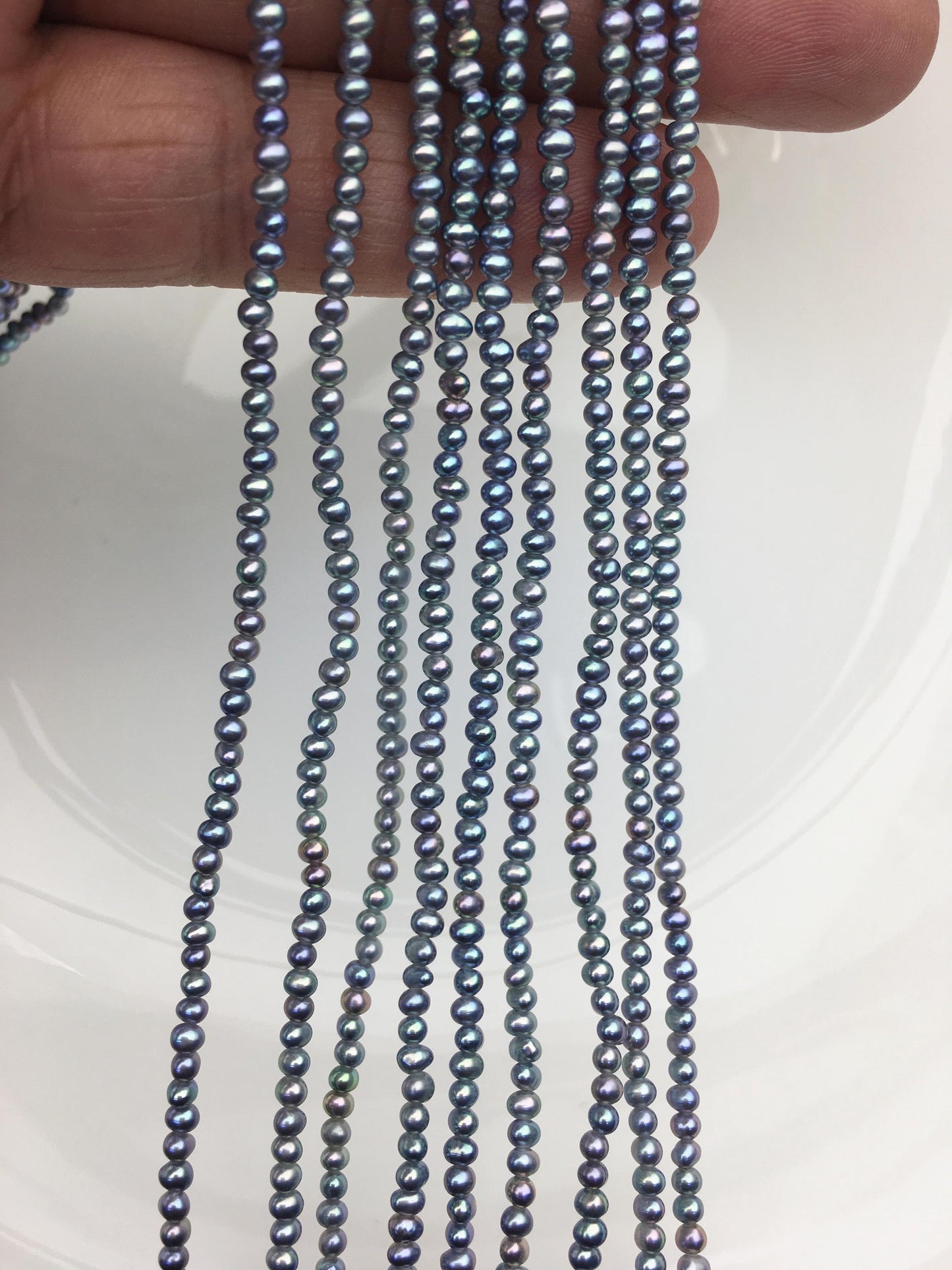 AAA 2.5-3mm black blue seed potato freshwater pearls,seed pearl,small size pearls bead wholesale,Wedding,Love,Happiness,birthday,CR2-3A-5