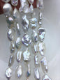 AA+ 14-16mm white long keshi baroque Freshwater Pearl,DIY Loose Freshwater Pearl,wholesale price,china wholesale pearl,ZS-200-108