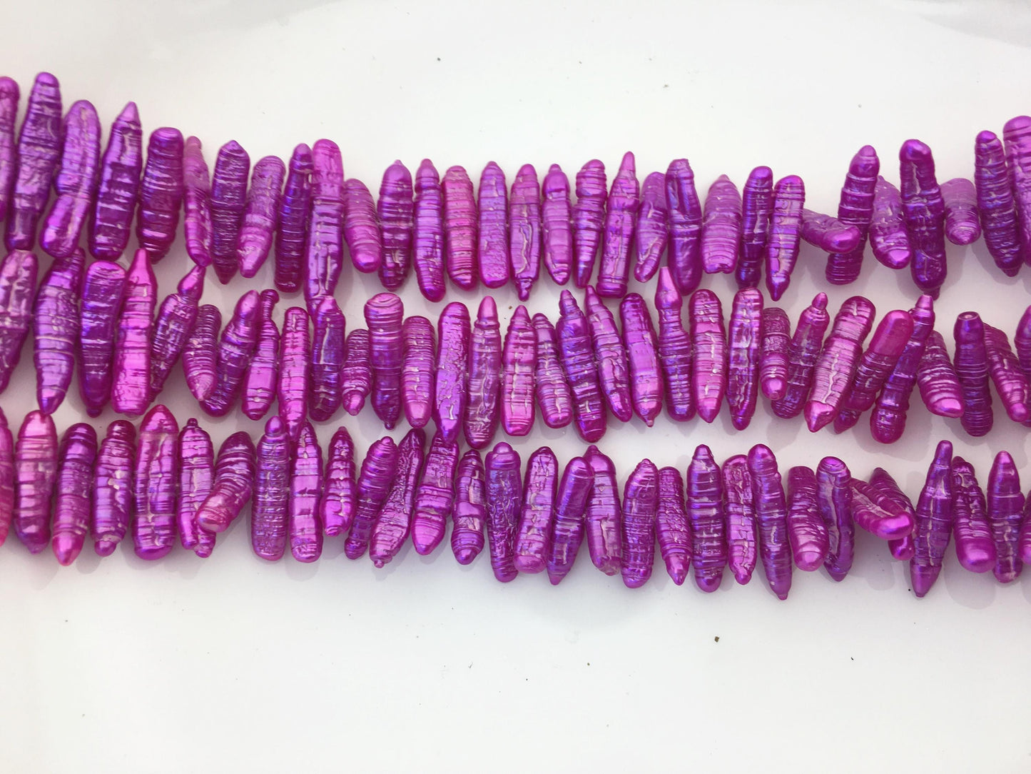 AA 4-6mm red purple Biwa Pearl Necklace,Genuine Fresh Water Pearl,Wedding Necklace,Mothers Day,ZS-80-10-68