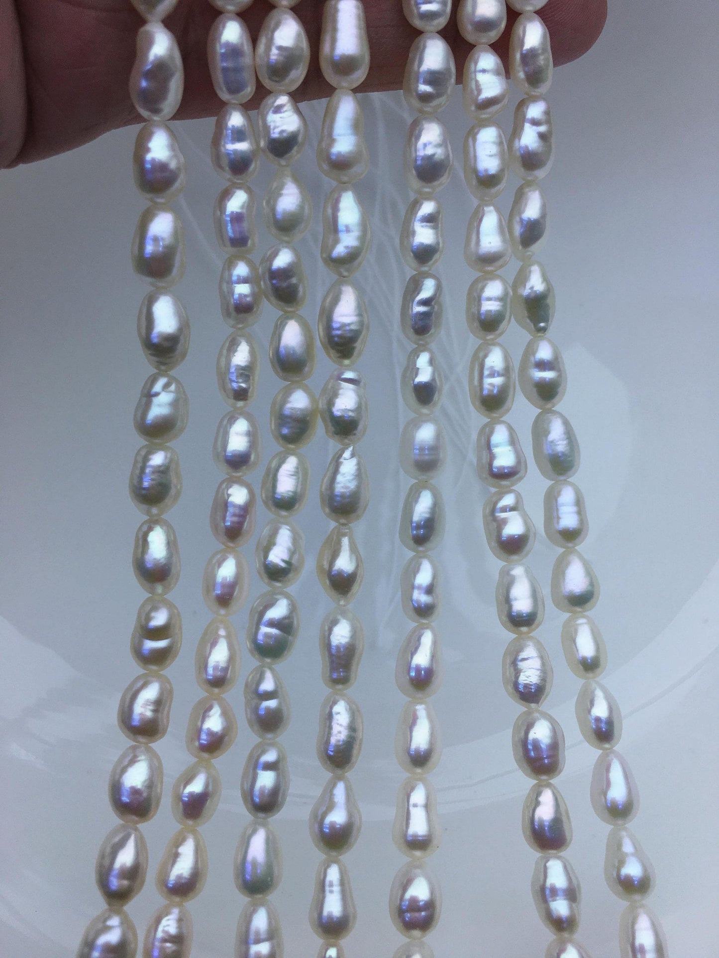 1 strands AAA 5-7mm white keshi Freshwater Pearl,ZS-200-7