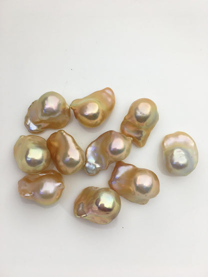10pcs AAA 13-17mm Natural Color Flame ball Pearl - no hole,FL15-T4-61
