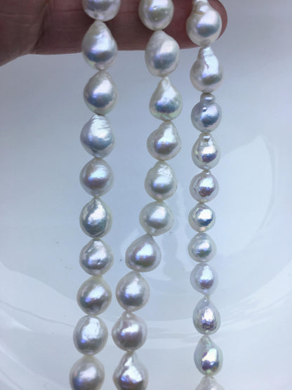 AA+ 9-11mm white teardrop Edison Freshwater Pearl,ED12-2A-5-65