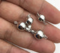 6/8/10mm Sterling Sliver Smooth Bead Safety Clasp,S925 sterling silver,Select Size,WHOLESALE,ASL-CL-004