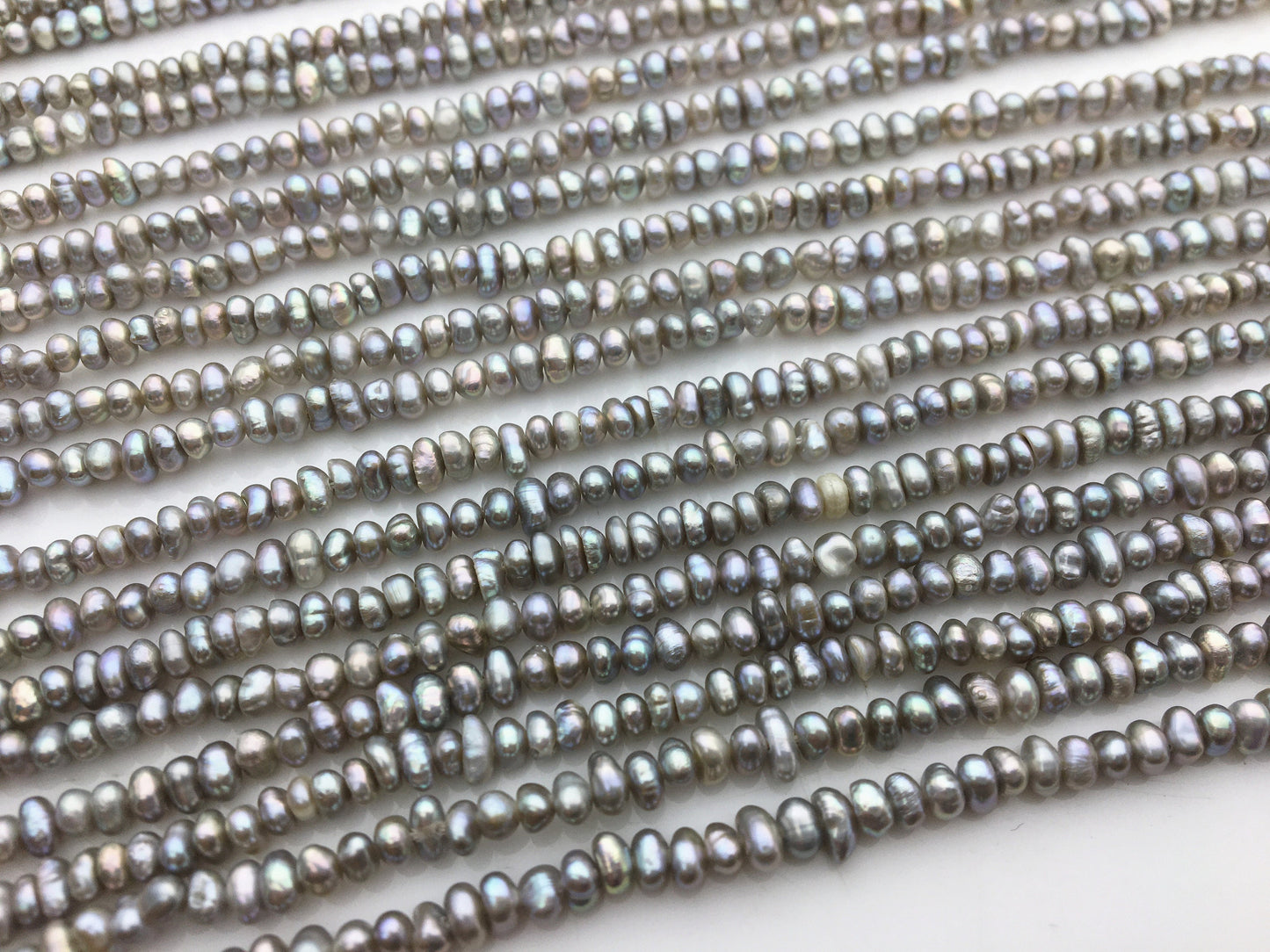 AA 3-3.5mm gray potato freshwater pearls,gray seed pearl,small size pearls bead ,for pearl necklace,CR3-2A-22