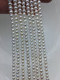 High Luster!AAA 4.5-5mm tiny white button round pearls,full strand,Rondelle pearl Beads,white freshwater pearl,loose strands,SM4-3A-44