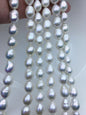 AAA- 9-11mm white drop Edison Freshwater Pearl,ED12-2A-5-72