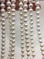 AA 7.4-8.3mm white near round freshwater pearls,large hole,loose pearl beads material ,gift for her necklace,Cultured pearl,RP8-2AY-BDc-3