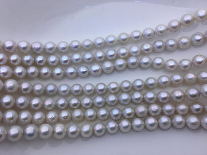AA+ 8-10mm white near round Edison Freshwater Pearl,RP8-2A-1