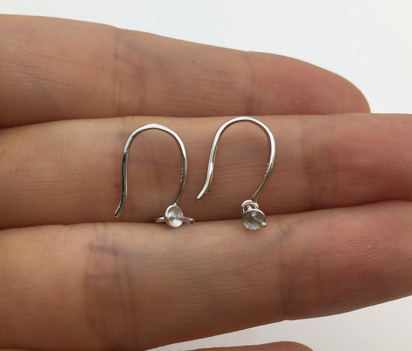 High Quality S925 Sterling Silver white/gold plated dangle hook, Sterling Silver, for dangle earrings,DIY,wholesale,ASL-ER-007