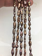 AA+ 6-7mm red brown toothpick Biwa Pearl Necklace,Genuine Fresh Water Pearl,Wedding Necklace,Mothers Day,ZS-80-10-29