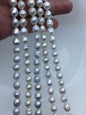 AA+ 7-9mm white baroque Edison Freshwater Pearl,ED12-2A-5-31