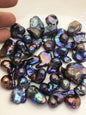 22pcs A+ 16-24mm baroque Black rainbow color Flame ball Pearl - no hole,FL15-T4-25