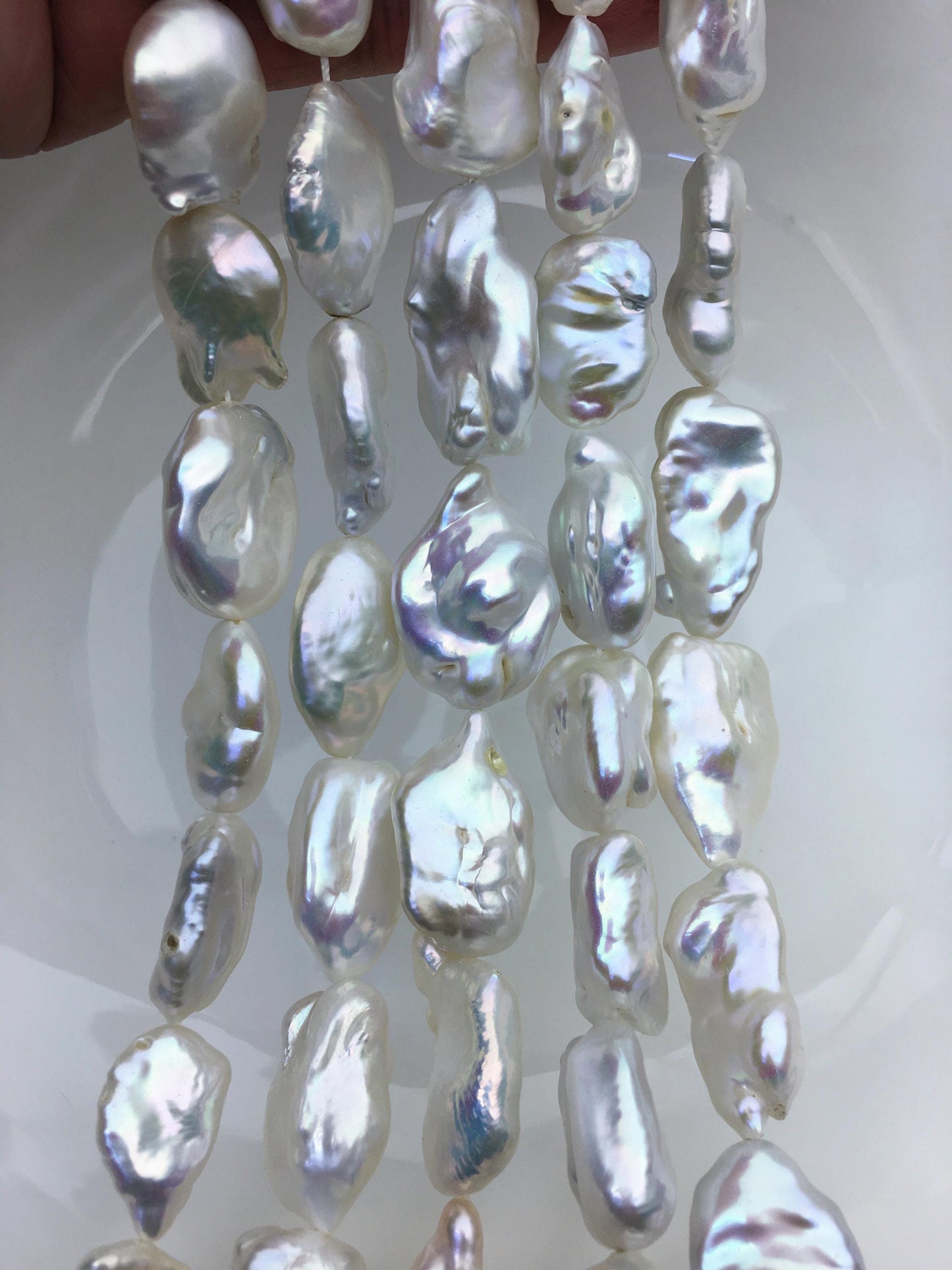 AA+ 14-16mm white long keshi baroque Freshwater Pearl,DIY Loose Freshwater Pearl,wholesale price,china wholesale pearl,ZS-200-108