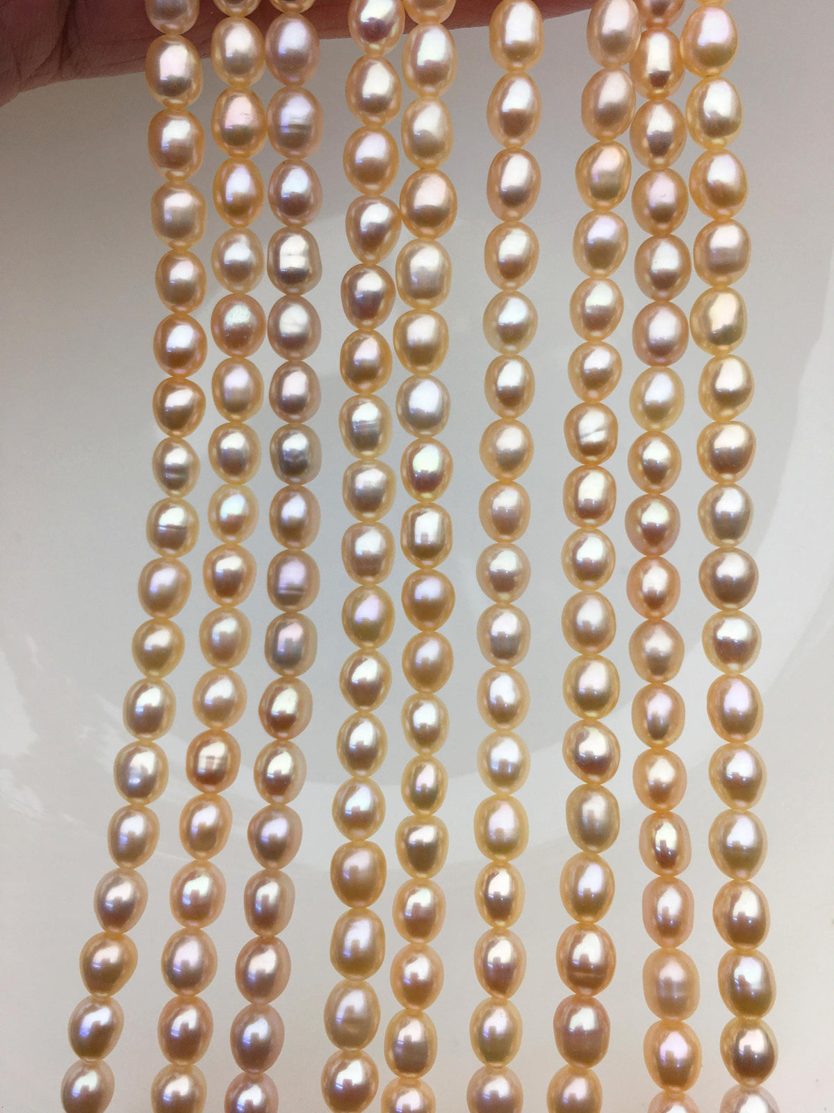 AAA 5-5.5mm peach pink oval pearl beads,high luster freshwater pearls,loose freshwater pearl,LR5-3A-55