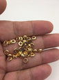 50pcs 6*2*2.8mm Yellow Gold Plated Spacer Rondelle Beads,copper plated 18k solid gold,AAL-003-5