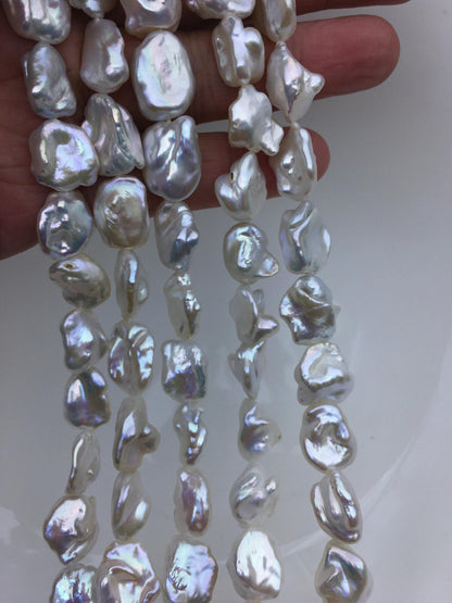 AA+ 11-13mm white keshi Freshwater Loose Pearl,ZS-200-71