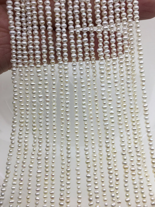 AAA 2.3-2.5mm white seed potato freshwater pearls,seed pearl,small size pearls bead wholesale,Wedding,Love,Happiness,birthday,CR2-3A-8