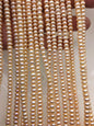 AAA 5-6mm pink button round freshwater pearls,Rondelle pearl Beads,white freshwater pearl,loose strands,SM5-T1