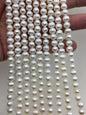 AA+ 6-6.5mm white potato freshwater pearl,white color real fresh water loose pearl string wholesale in bulk,CR6-2A-9