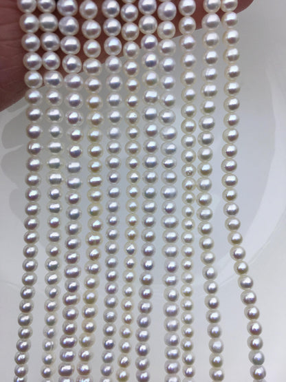 AA+ 4-4.5mm white potato freshwater pearls,seed freshwater pearl,CR4-2A-5