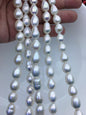AAA 9-11mm white long rice freshwater pearls,Christmas,Valentine's Day gift,for pearl necklace,Love,Happiness,LR10-T13
