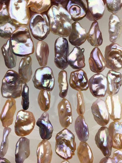 AAA 13-15mm natural pink purple keshi Freshwater Pearl,DIY Loose Freshwater Pearl,wholesale price,china wholesale pearl,ZS-200-121-4