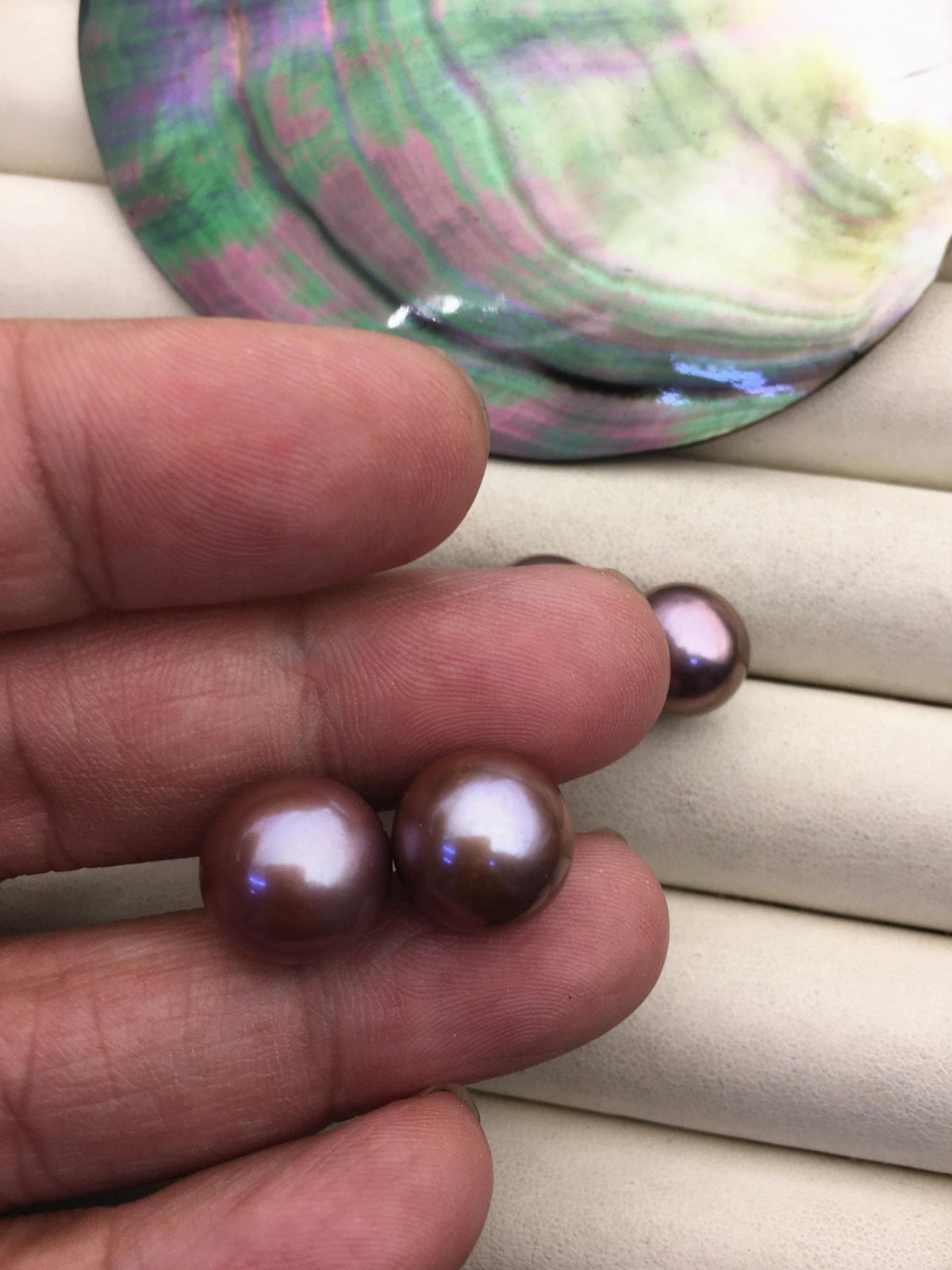 1 pair AAA 12-13mm purple round edison pearl stud earrings,S925 Sterling Sliver stud earrings,wedding pearl earrings,SE3-T9-49