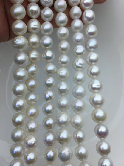 AA 10-12mm white baroque drop Edison Freshwater Pearl,ED12-2A-5-21
