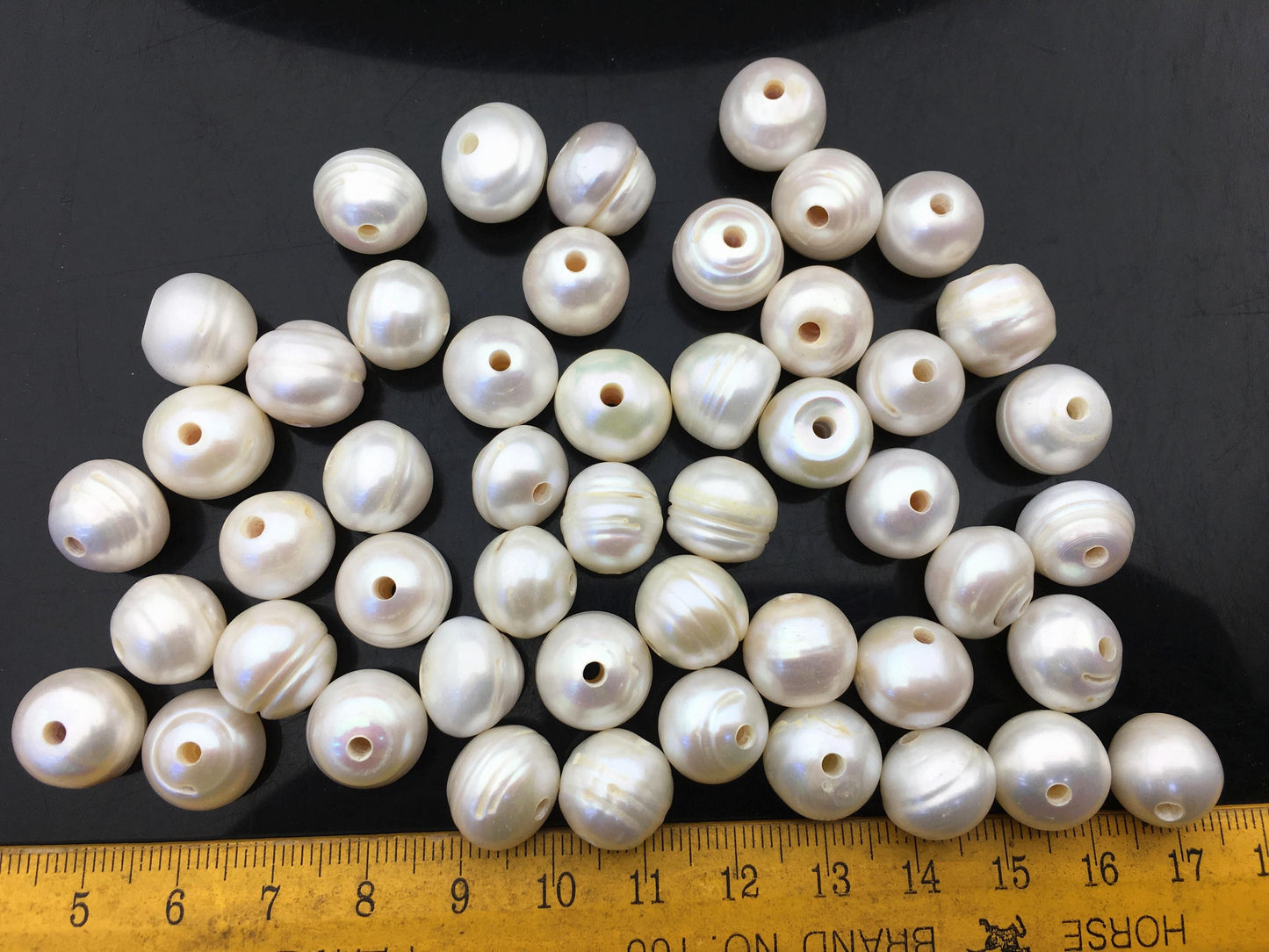 20pcs AA+ 12-13mm Big Thick white button round freshwater pearls,2.2mm large hole,Rondelle pearl Beads,loose freshwater pearl,SM12-2A-2