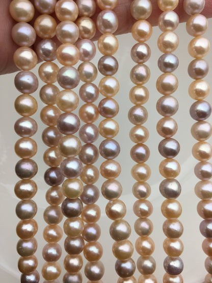 AA+ 6.5-7.2mm misc color round freshwater pearls,loose pearl beads material,round pearl wholesale china,RP7-T5