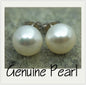 SELECT SIZE-One pair white pearl earrings,Ivory studs,Sterling Silver,button round, bridesmaid gifts,post earring,Christmas Gift,SE1-008