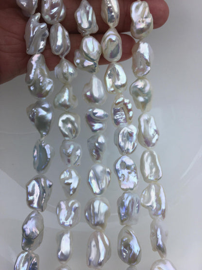 AA+ 11-14mm white thick long keshi Freshwater Pearl,DIY Loose Freshwater Pearl,wholesale price,china wholesale pearl,ZS-200-93