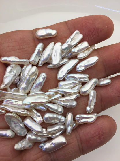50grams AAA 3-7mm Small white keshi pearls,loose pearl beads,no hole,ZS-127-1-6