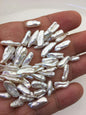 50grams AAA 3-7mm Small white keshi pearls,loose pearl beads,no hole,ZS-127-1-6
